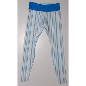 Lululemon Blue Candy Stripe Full-Length Leggings